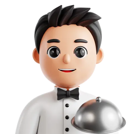 Waiter  3D Icon