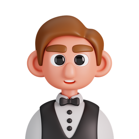 Waiter  3D Icon