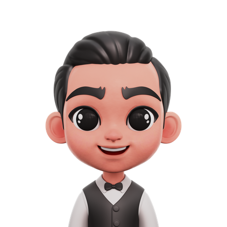 Waiter  3D Icon