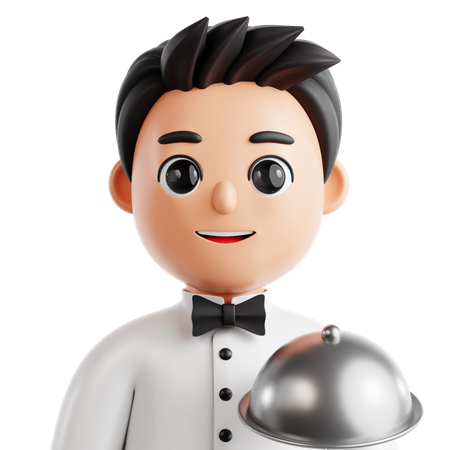 Waiter  3D Icon