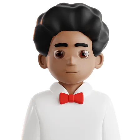 Waiter Avatar  3D Icon