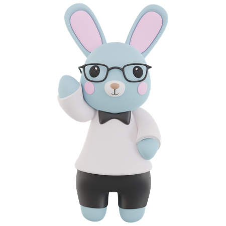 Waiters Rabbit  3D Icon