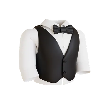 Waiters Suit  3D Icon