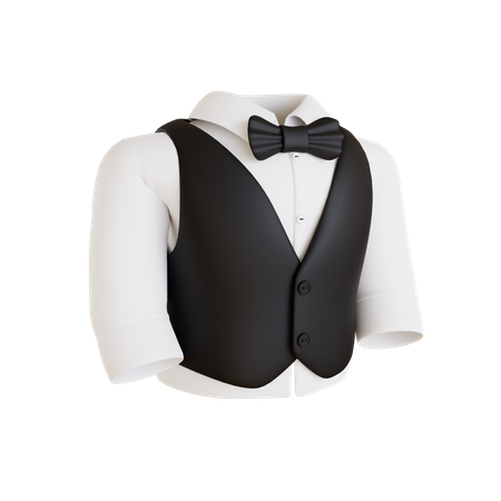 Waiters Suit  3D Icon