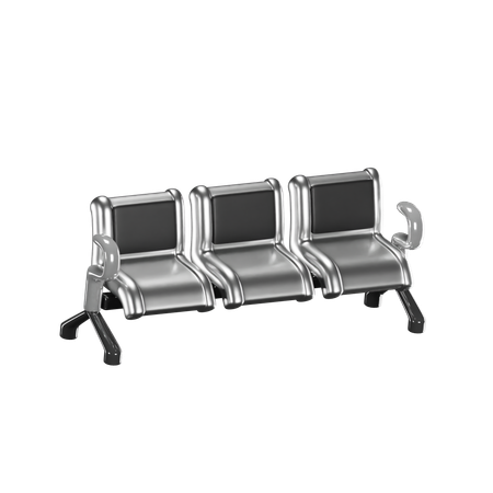 Waiting Bench  3D Icon