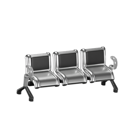 Waiting Bench  3D Icon