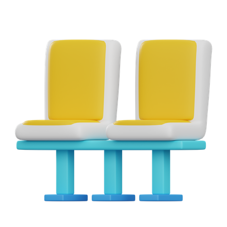 Waiting Chair  3D Icon
