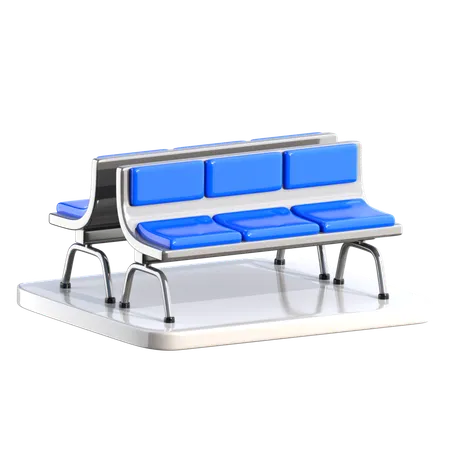 Waiting Room 3 D Airport Icon 3D Icon