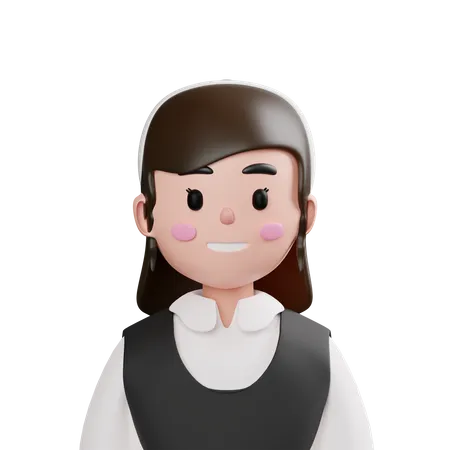 Waitress  3D Icon