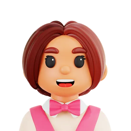 Waitress  3D Icon