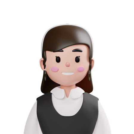 Waitress  3D Icon