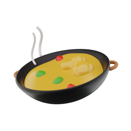 Wajan  3D Icon