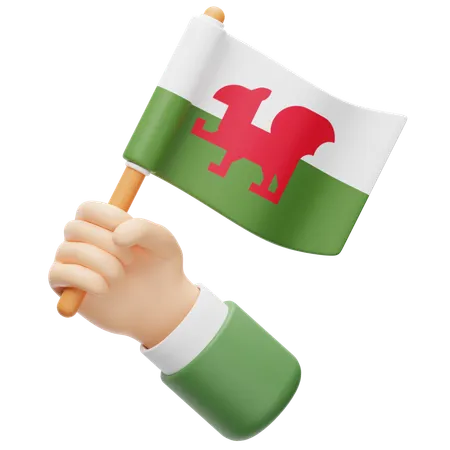 Wales Flag  3D Icon