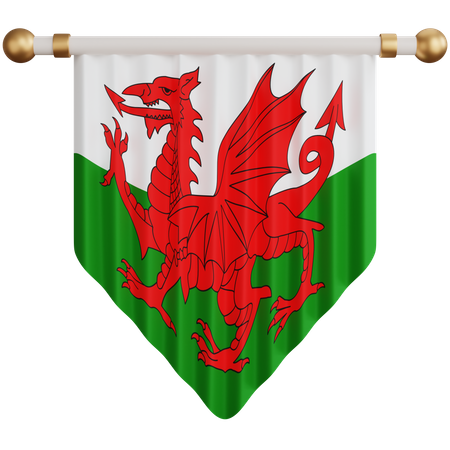 Wales Flag  3D Icon