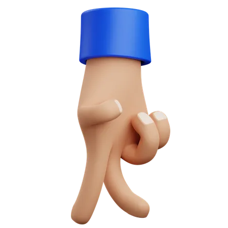 Walk hand gesture  3D Icon