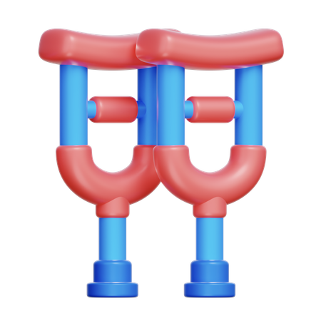 Walking Crutch  3D Icon