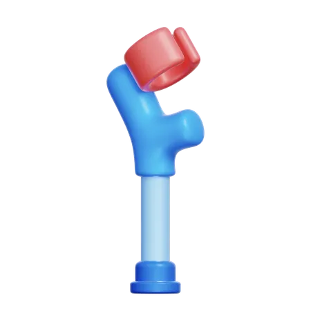 Walking Crutch  3D Icon