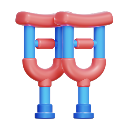 Walking Crutch  3D Icon