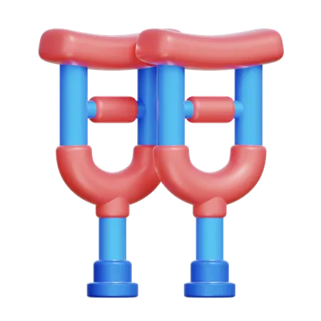 Walking Crutch  3D Icon