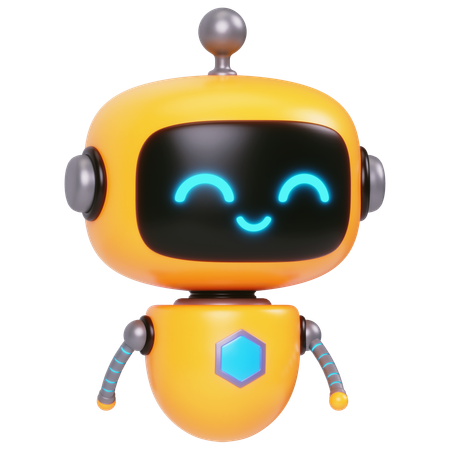 Walking Cute Bot  3D Icon
