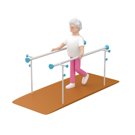 ウォーキング運動  3D Icon