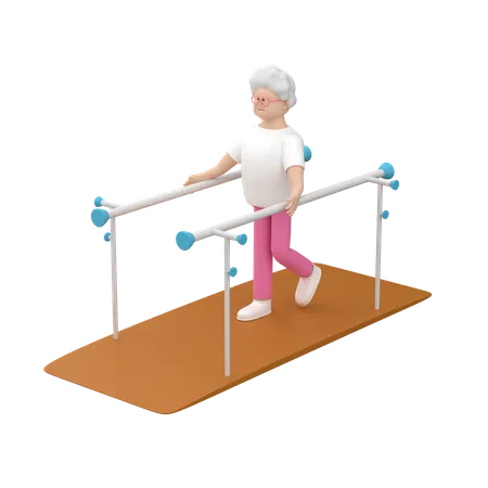 ウォーキング運動  3D Icon