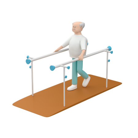 ウォーキング運動  3D Icon