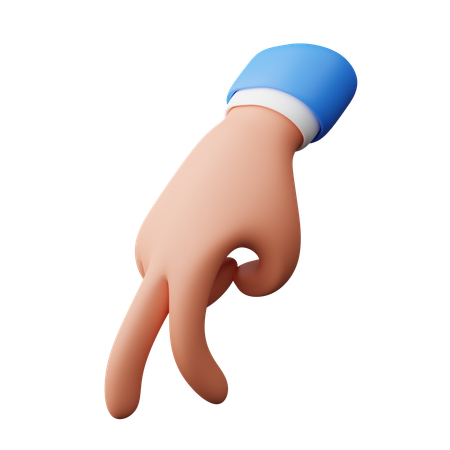 Walking Hand Gesture  3D Icon