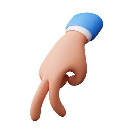 Walking Hand Gesture  3D Icon