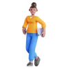 Walking holding Phone and Ipad