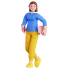 Walking holding Phone and Ipad