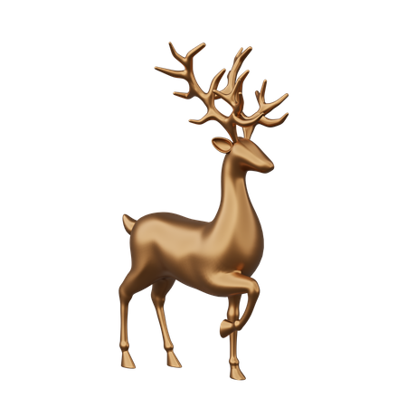 Walking Reindeer  3D Icon