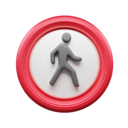 Walking Road  3D Icon