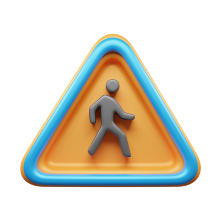 Walking Road  3D Icon