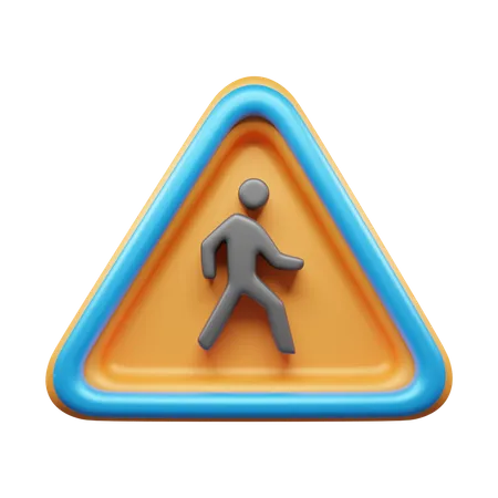 Walking Road  3D Icon