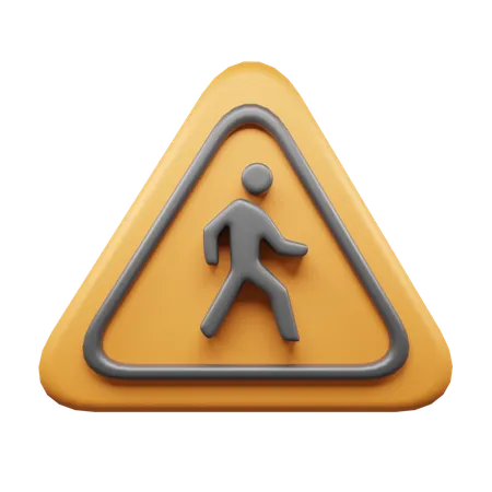 Walking Road  3D Icon