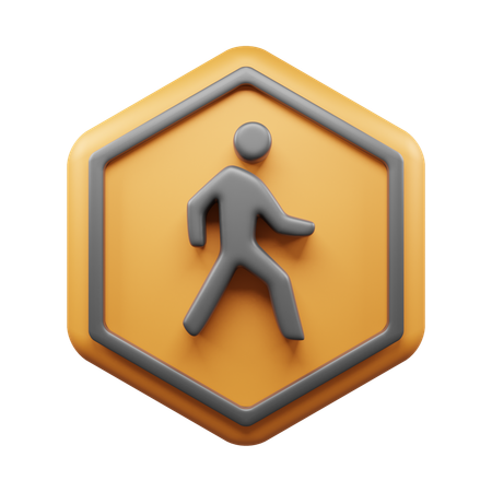 Walking Road  3D Icon