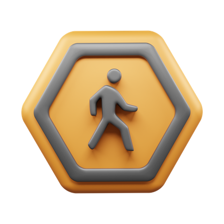 Walking Road  3D Icon