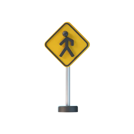 Walking Sign  3D Icon