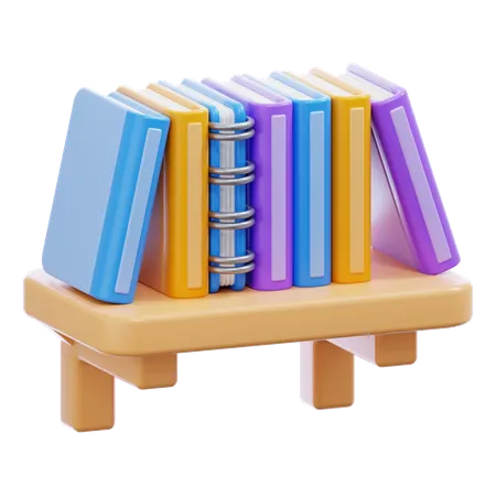 Wall Bookshelf  3D Icon