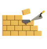 Wall Bricks and Trowel