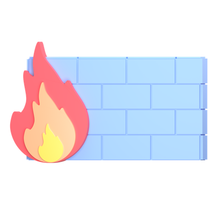 Wall burn 3D Icon