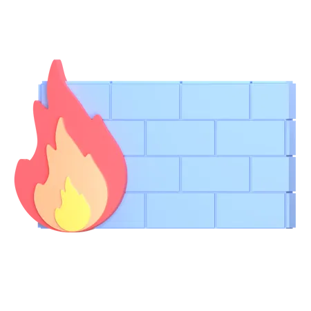 Wall burn 3D Icon
