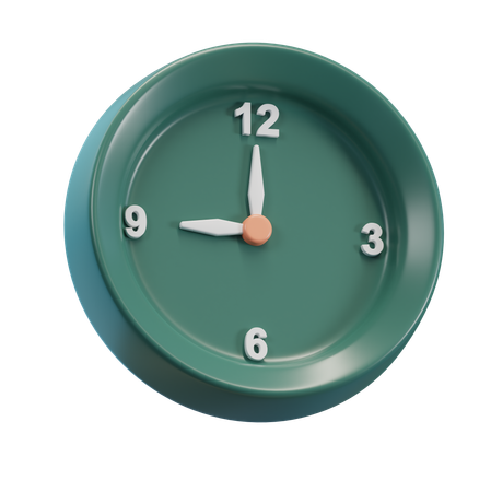 Wall Clock  3D Icon