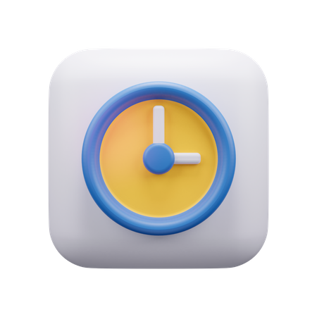Wall Clock  3D Icon