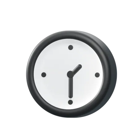 3 D Object Rendering Of Wall Clock Icon Of Clock Png Isolated 3D Illustration