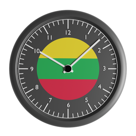 Wall clock with the flag of Aero  3D Icon
