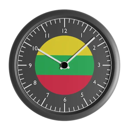 Wall clock with the flag of Aero  3D Icon