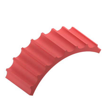 Wall Curve  3D Icon