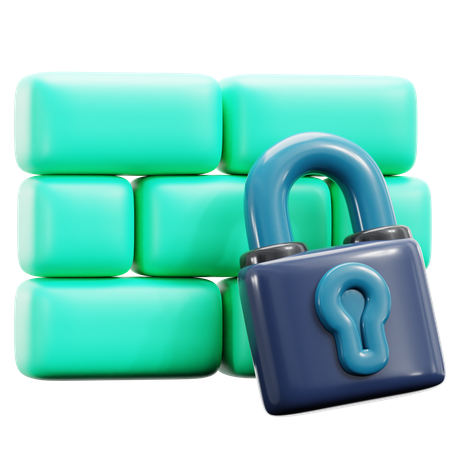 Wall Encryption  3D Icon